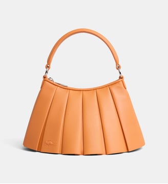 Sac à main Lenglen cuir Défilé - Lacoste - Orange