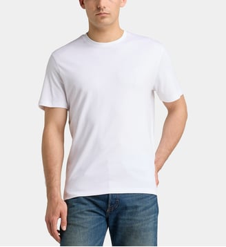 T-shirt signature en coton pima - Calvin Klein - Blanc nacré