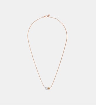 Collier avec pendentif en or rose et diamants - Pomellato - Marron