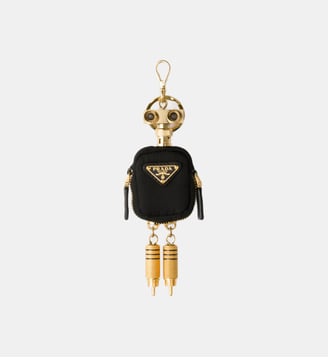 Charm de sac Robot en Re-Nylon - Prada - Noir