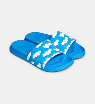 Mules plates Cloudy - Happy Socks - Bleu