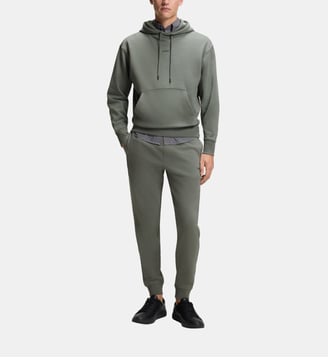 Ensemble survêtement en jersey de coton - BOSS - Gris foncé