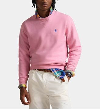 Sweat droit en coton - Polo Ralph Lauren - Rose ancien