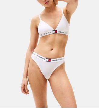 Soutien-gorge Heritage en coton signature - Tommy Hilfiger - Blanc