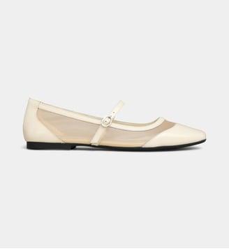 Ballerines Valoris bi matière résille et cuir vernis
- Galeries Lafayette - Blanc