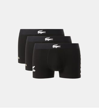 Lot de 3 boxers en coton stretch ultra confortable - Lacoste - Noir