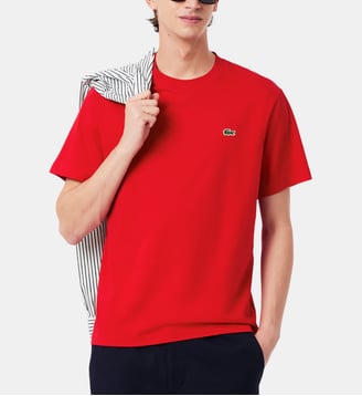 T-shirt coton - Lacoste - Lie de vin