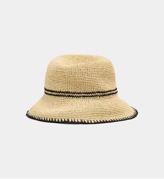 Chapeau cloche Carola en matière recyclée - Galeries Lafayette - Naturel noir