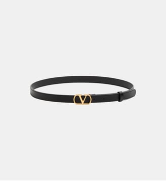 Ceinture en cuir signature - Valentino Garavani - Noir