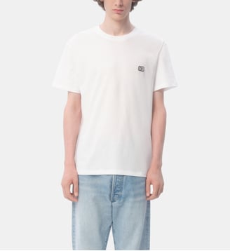 T-shirt droit en coton signature - Valentino Garavani - Crème