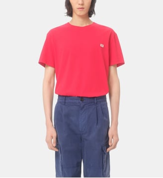 T-shirt droit en coton signature - Valentino Garavani - Rouge