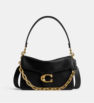 Sac à main Tabby en cuir - Coach - Noir et doré