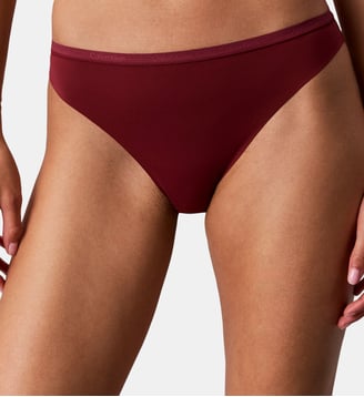 Culotte nylon stretch - Calvin Klein - Bordeaux