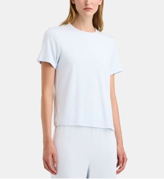 T-shirt d'intérieur droit modal stretch - Calvin Klein - Bleu ciel