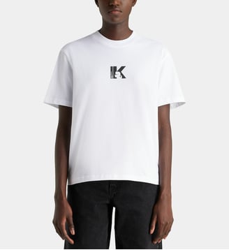 T-shirt K/Logo droit coton bio - Karl Lagerfeld Jeans - Blanc