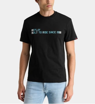 T-shirt en coton - Replay - Noir