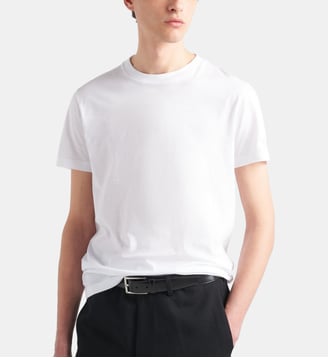Lot de 3 t-shirt en coton - Prada - Blanc
