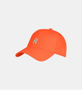 Casquette en coton monogramme - Tommy Hilfiger - Orange vif