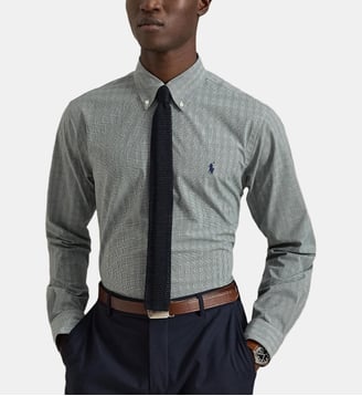 Chemise slim à carreaux - Polo Ralph Lauren - Vert clair