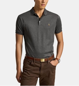 Polo slim en coton pima - Polo Ralph Lauren - Gris