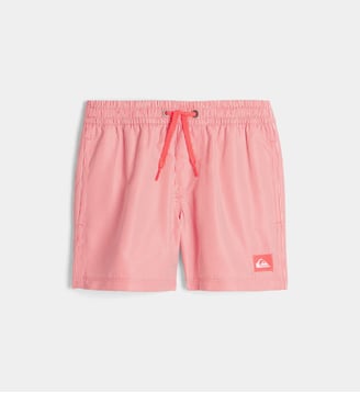 Short de bain à rayures - Quiksilver - Corail
