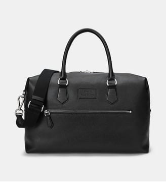 Sac de sport en cuir - Polo Ralph Lauren - Noir