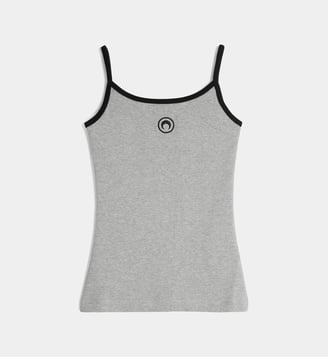 Top logo Moon en jersey de coton bio - Marine Serre - Gris
