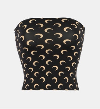 Top tube Moon jersey monogrammé - Marine Serre - Noir