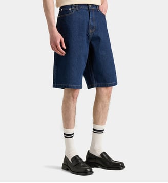 Bermuda large denim - Arte - Bleu denim
