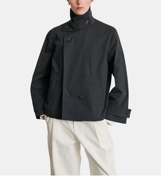 Manteau ample Donovan en coton - Soeur - Gris anthracite