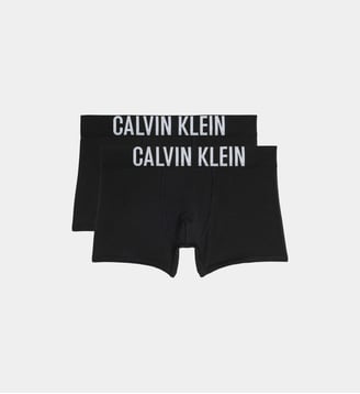 Lot de 2 boxers stretch signature en coton mélangé - Calvin Klein - Noir et gris