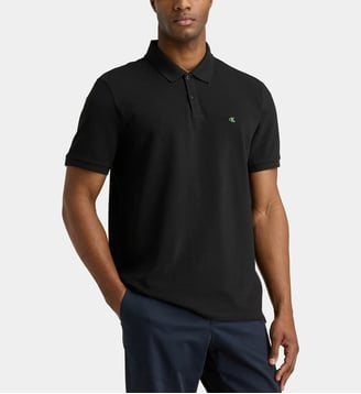 Polo classique en coton piqué - Calvin Klein - Noir