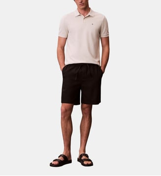 Polo classique en coton piqué - Calvin Klein - Beige clair