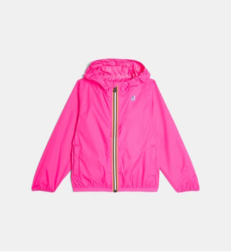 Coupe-vent à capuche Le Vrai 4.0 Claude mixte - K-Way - Rose fluo