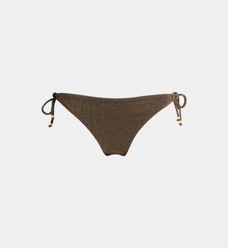 Bas de bikini Lina Light pailleté - Banana Moon - Chocolat