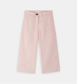 Pantalon large en coton Gersande - Bonpoint - Rose poudré