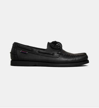 Chaussures bateau Dockside Portland en cuir - Sebago - Noir