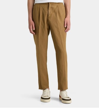 Pantalon fuselé fluide Drew  - Officine Générale - Cigare