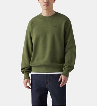 Sweat droit en coton mélangé - Levi's - Vert