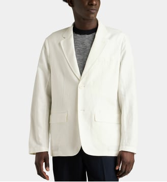 Veste de costume en lin mélangé - Armani Exchange - Blanc