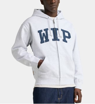 Hoodie zippé Wip molletonné - Carhartt WIP - Gris chiné