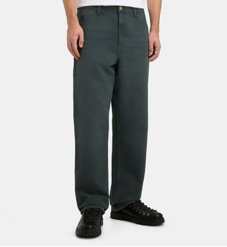 Pantalon carpenter droit Single Knee - Carhartt WIP - Vert foncé