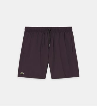 Short de bain Essential avec suspensoir - Lacoste - Marron foncé