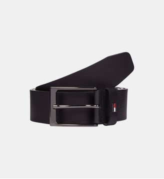 Ceinture Layton en cuir - Tommy Hilfiger - Noir
