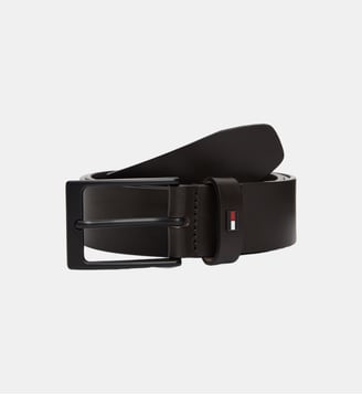 Ceinture Layton en cuir - Tommy Hilfiger - Marron foncé
