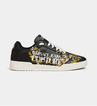 Tennis basses Fondo Brooklyn Dis SD1 arabesque signature - Versace Jeans Couture - Noir et doré