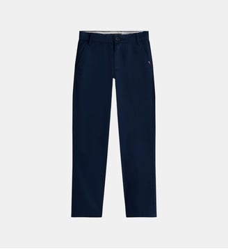 Pantalon chino tapered coton stretch - Tommy Hilfiger - Bleu marine