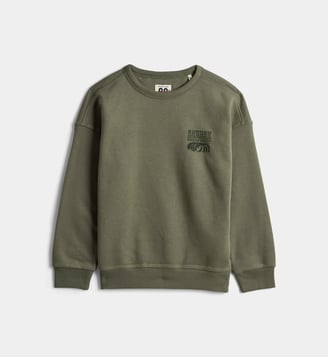 Sweat droit S-World molletonné - Teddy Smith - Kaki