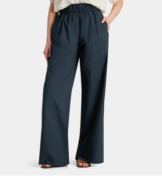 Pantalon ample Benji en coton - By Bar Amsterdam - Bleu foncé