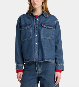 Chemise Paxton coton denim  - Anine Bing - Bleu denim